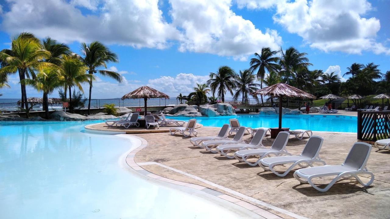 Studio Avec Grande Piscine, Plage Cannelle Caraibes Saint-Francois  Luaran gambar